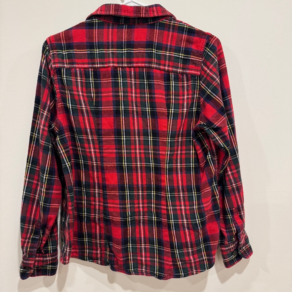 L.L. Bean Plaid Flannel Shirt Women’s Small Button-Down - Picture 4 of 7